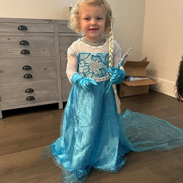 Teal Ice Princess Costume 