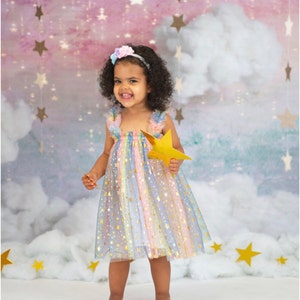 Rainbows and Stars Tulle Dress 1000415