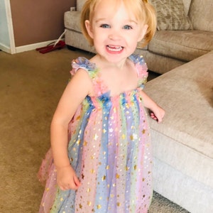 Rainbows and Stars Tulle Dress 1000415