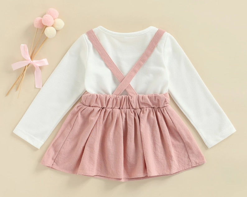Long Sleeve Pink Bunny Dress
