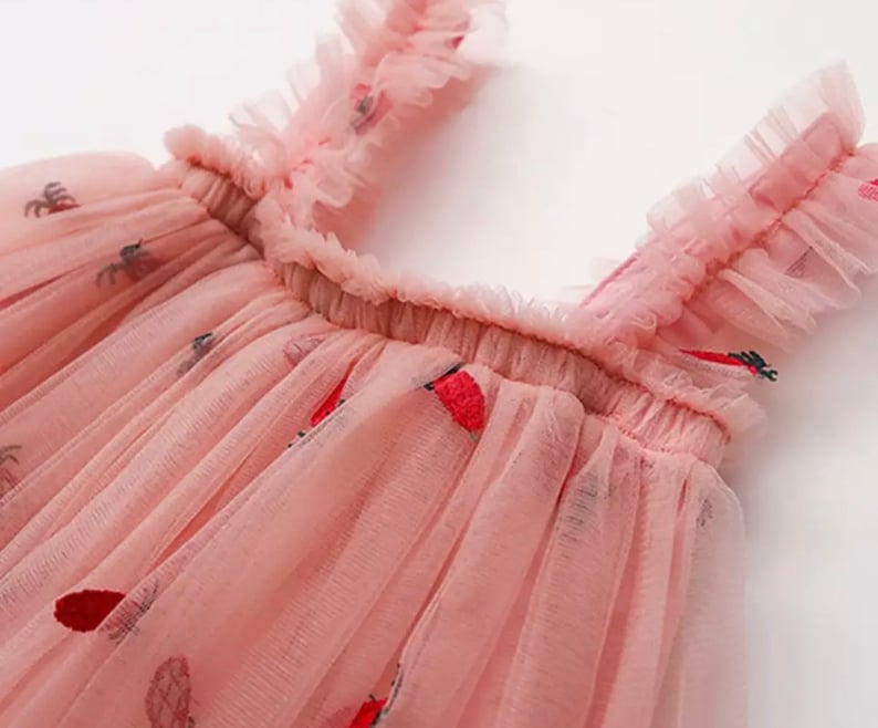 Berry Tulle Pink Dress