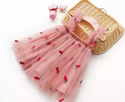 Berry Tulle Pink Dress