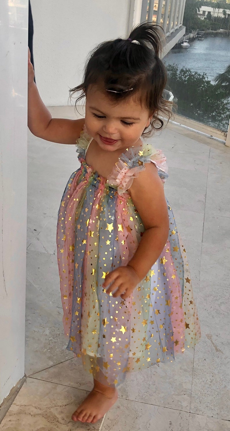 Rainbows and Stars Tulle Dress 1000415