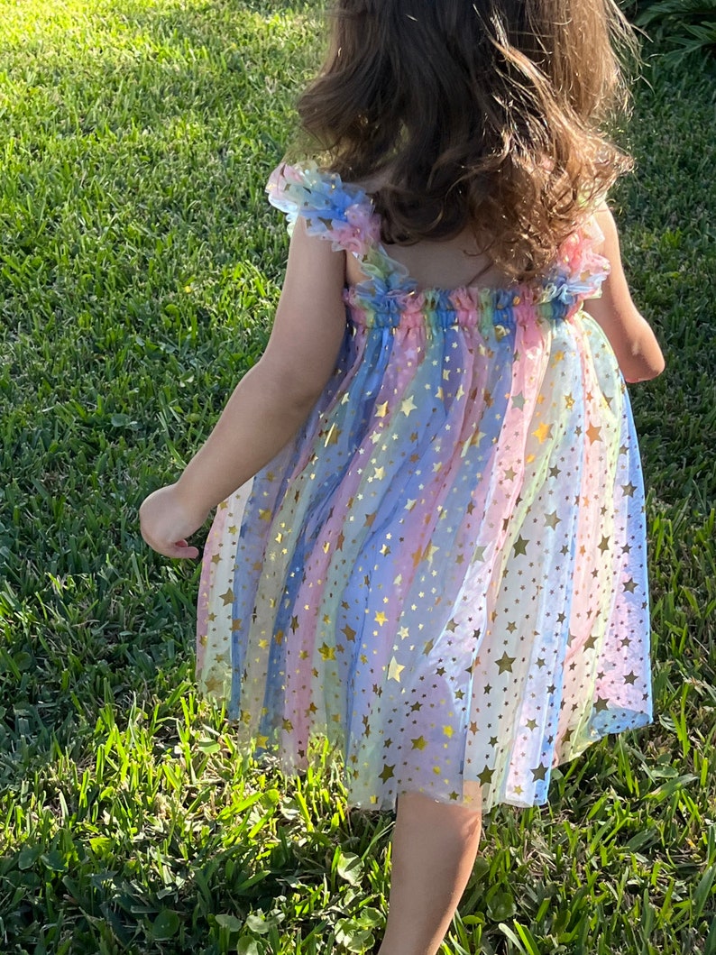 Rainbows and Stars Tulle Dress 1000415