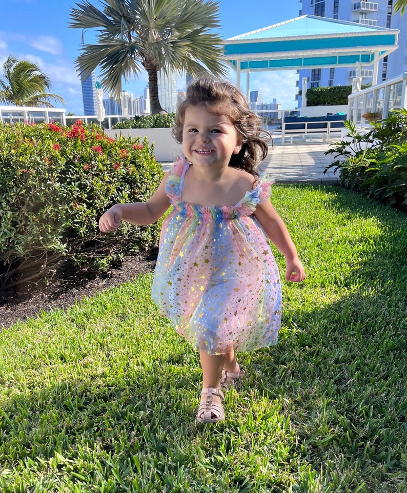 Rainbows and Stars Tulle Dress 1000415