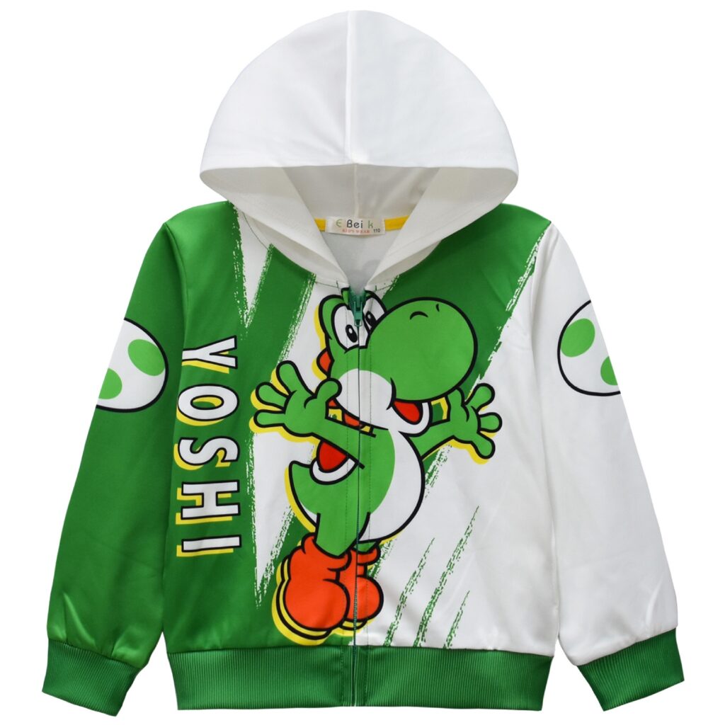 Super Mario Yoshi zip hoodie