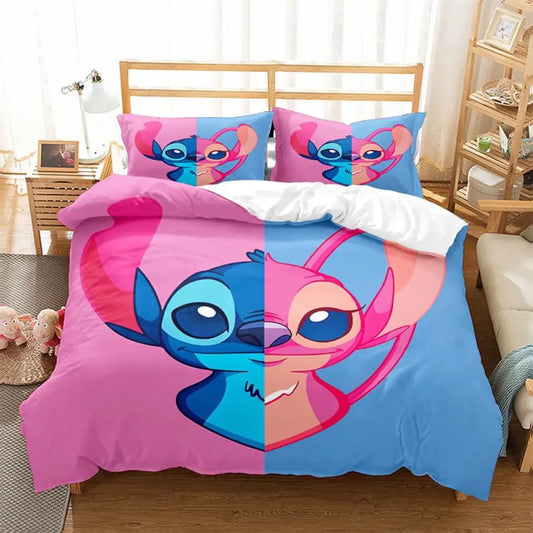 New Stitch Pink & Blue Bedding