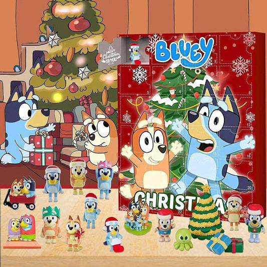 Bluey Red Advent Christmas Countdown Calender