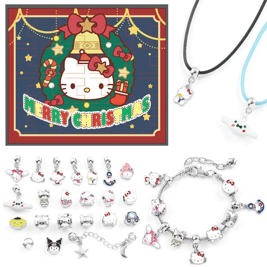 Hello Kitty Charm Necklace & Bracelet Christmas Advent Calendar