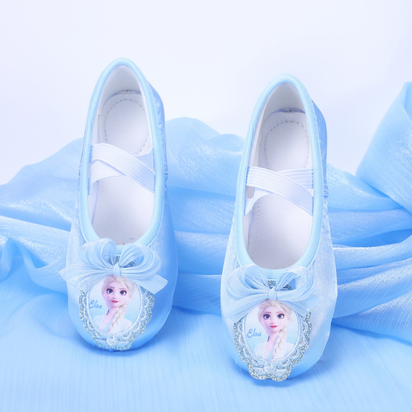 Frozen Ballerina Shoes with Bow – Party & Dress-Up Flats