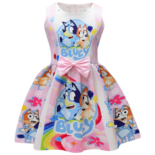 Bluey Pink Bow Character Dress