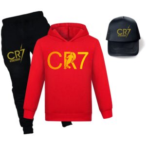 CR7 Printed Tracksuit set & cap