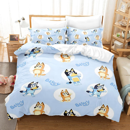 Bluey & Bingo Light Blue Bedding