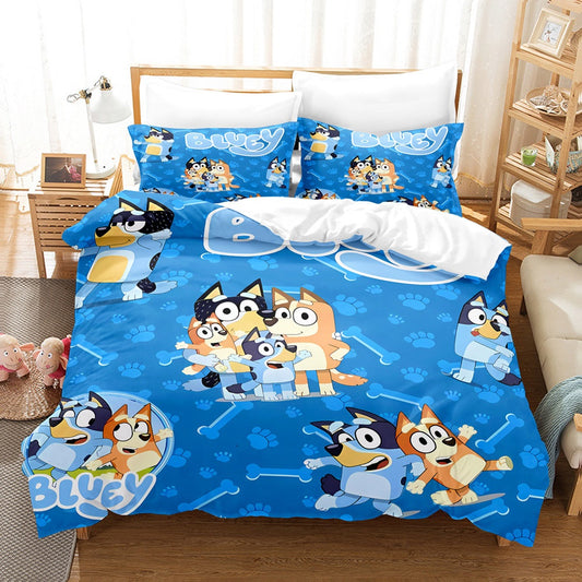 Bluey Family Blue Bedding
