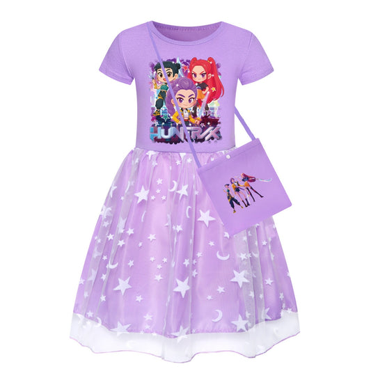 K-Pop Huntrix Dress with Matching Bag