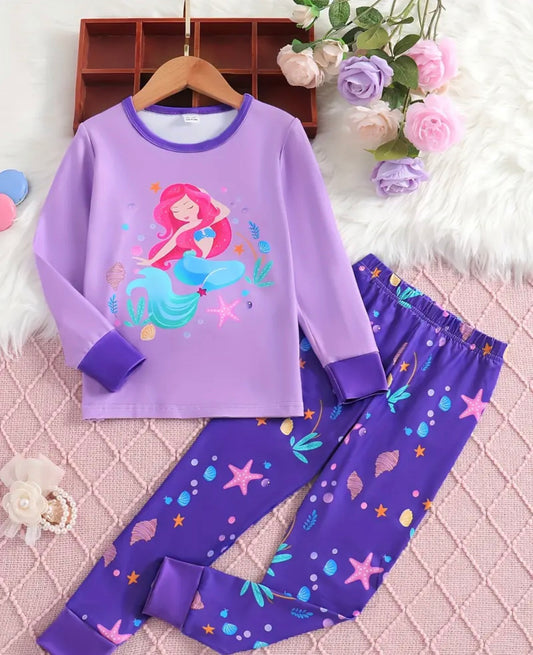 Mermaid Purple pajama sets
