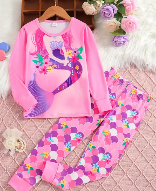 Mermaid Pink pajama sets