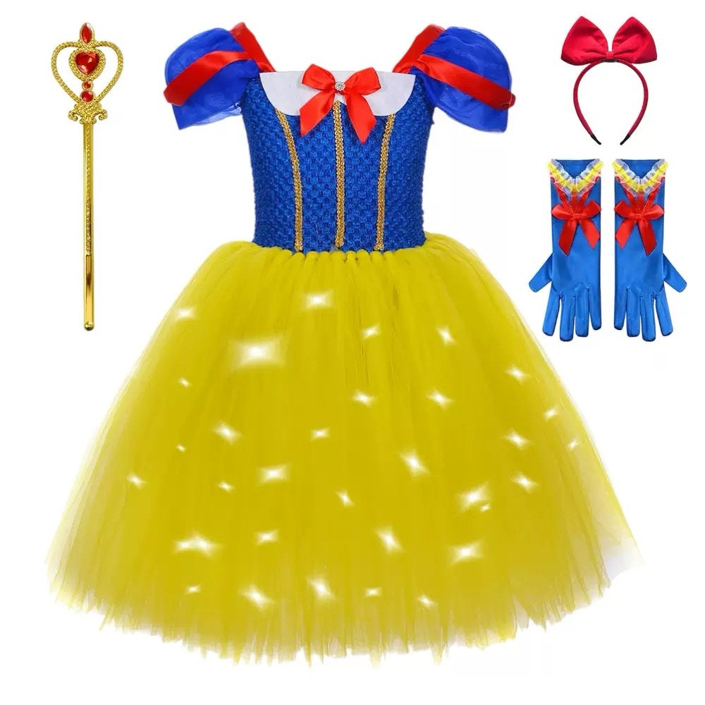 LED Snow White Princess Light Up Dress