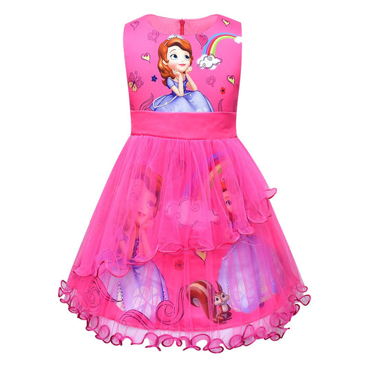 Princess Sofia Character Ruffle dress