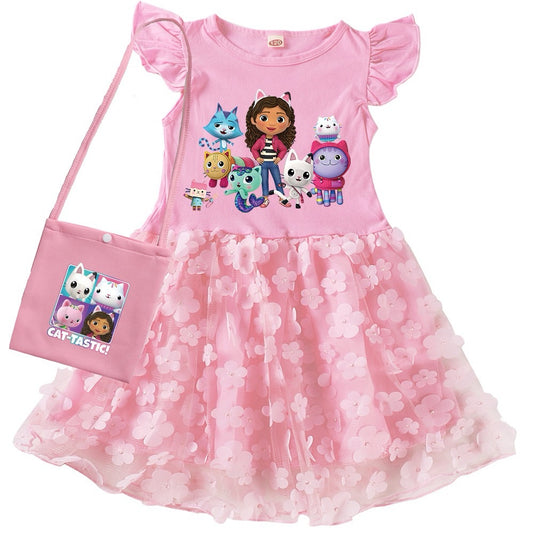 Gabby’s Dollhouse Floral Dress with Matching Bag