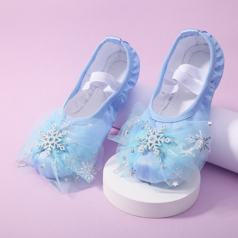 Frozen Snowflake Ballet Shoes