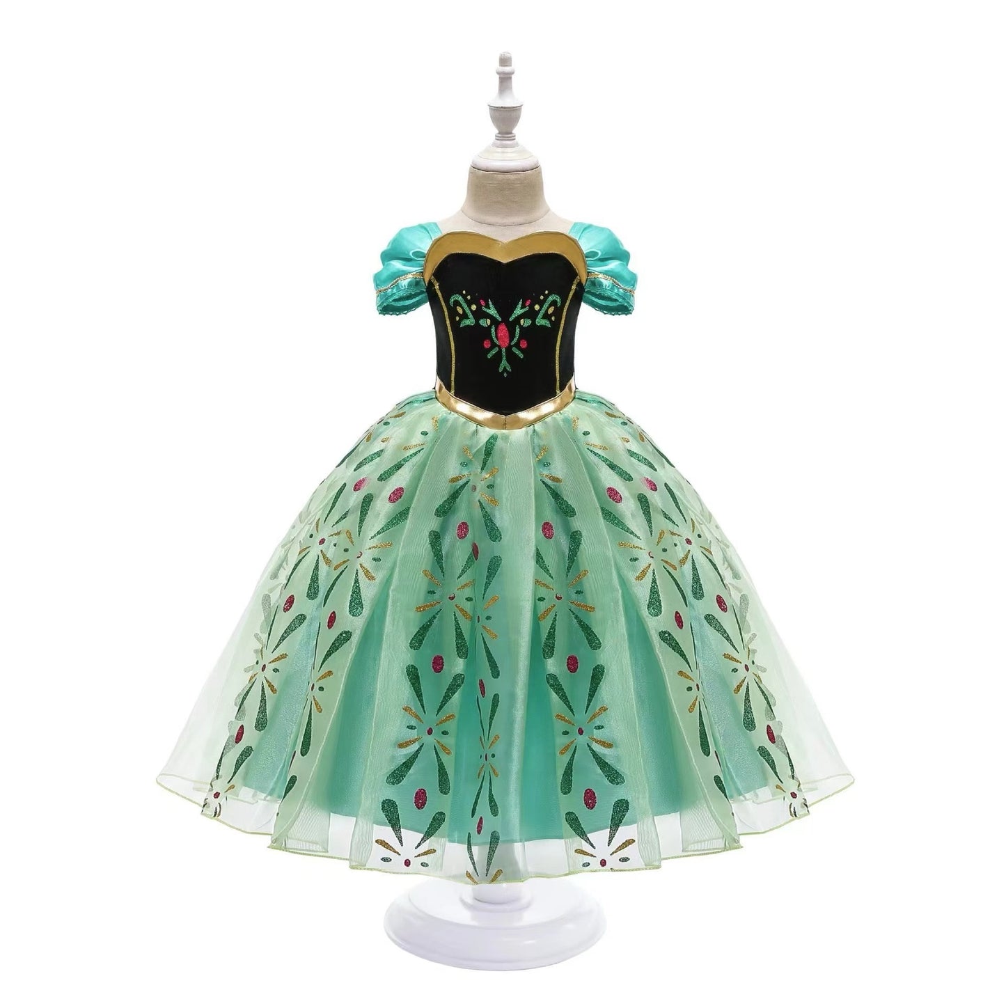 Princess Anna Inspired Frozen character dress up costume with accessories Cosplay