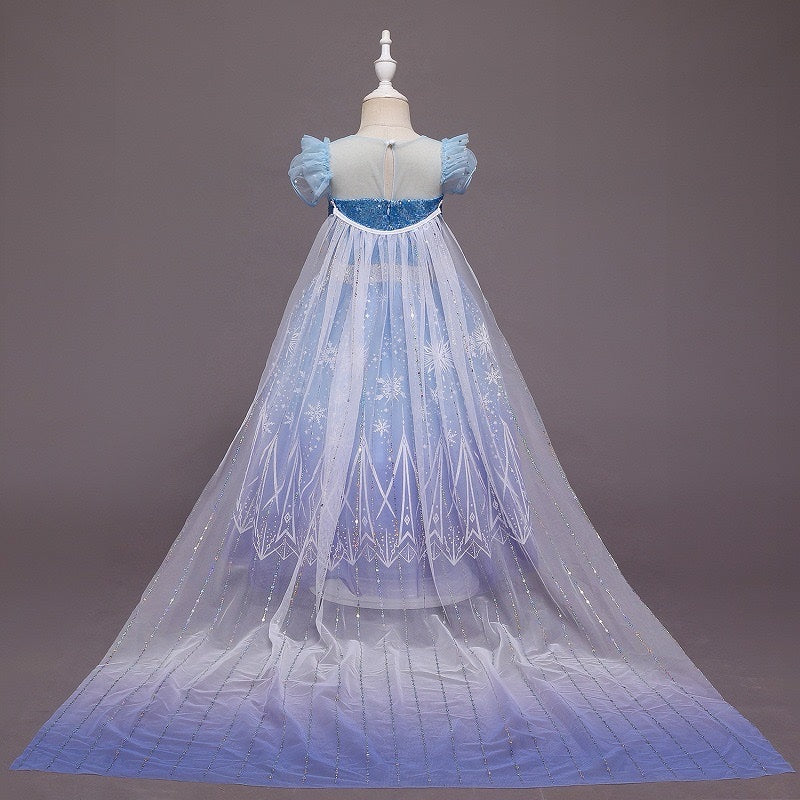 Princess Elsa Inspired Frozen Dress-Up Set with Accessories Cosplay