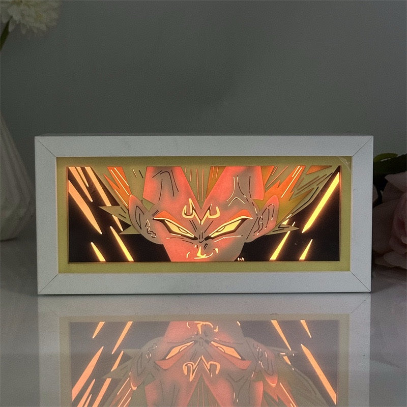 Dragon Printed Ball Z Color-Changing LED Night Light – Remote Control Anime Lamp