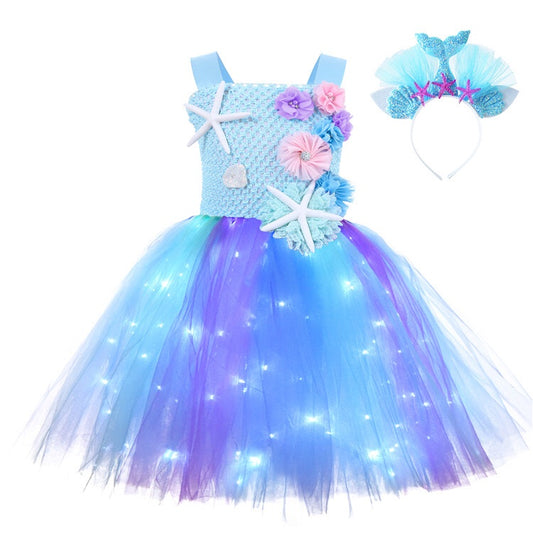 LED Blue & Purple Mermaid Dress