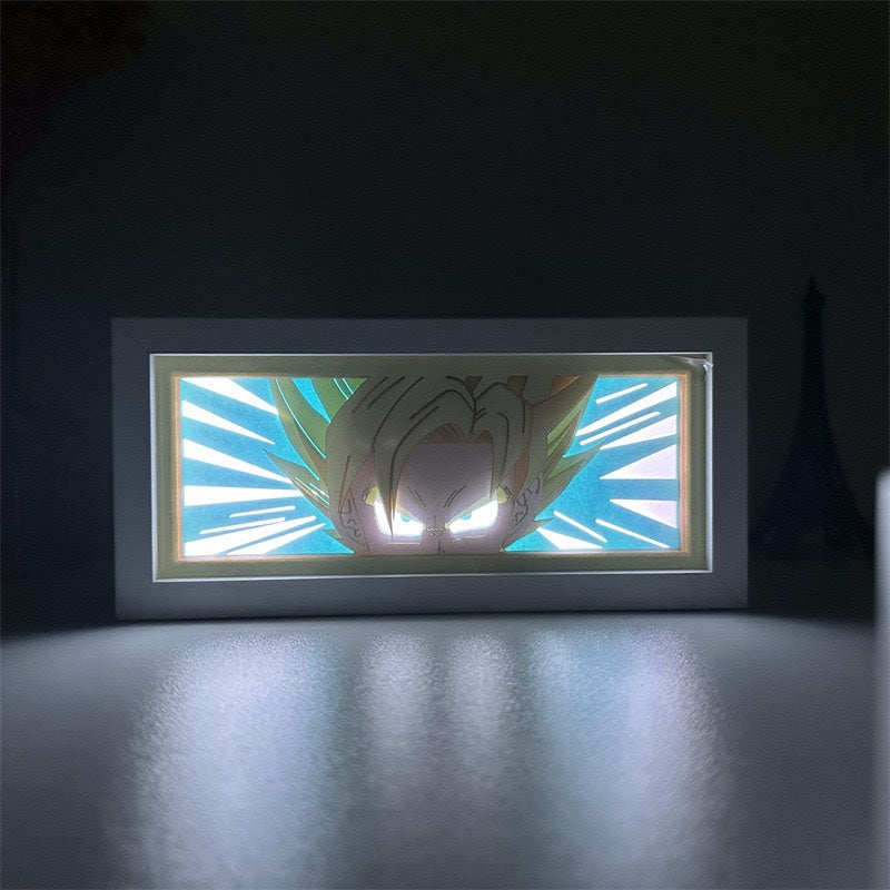 Dragon Printed Ball Z Color-Changing LED Night Light – Remote Control Anime Lamp