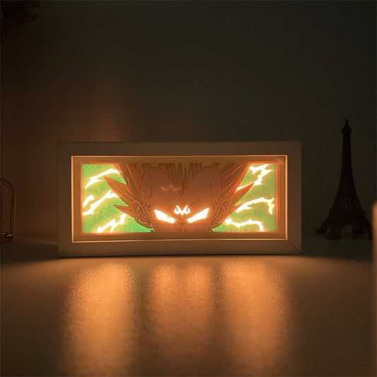 Dragon Printed Ball Z Color-Changing LED Night Light – Remote Control Anime Lamp