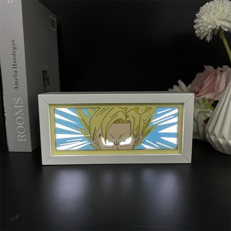 Dragon Printed Ball Z Color-Changing LED Night Light – Remote Control Anime Lamp