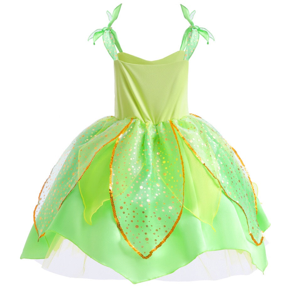 Princess Tiana Inspired Dress-Up Set with Accessories Cosplay