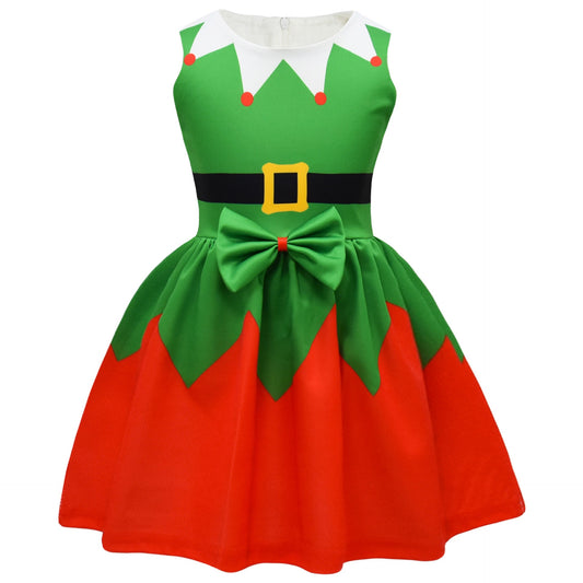 Jolly Elf Bow Character dress