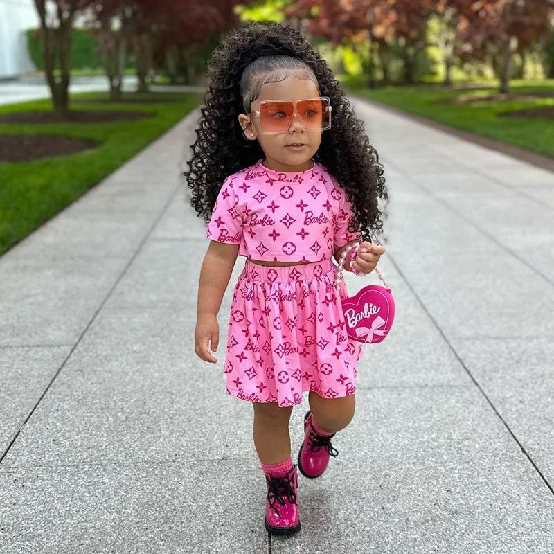 Barbie pink 2 piece outfit