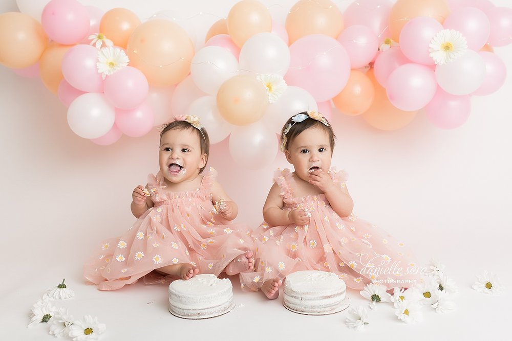 Dusty Pink Daisy Dress 100091