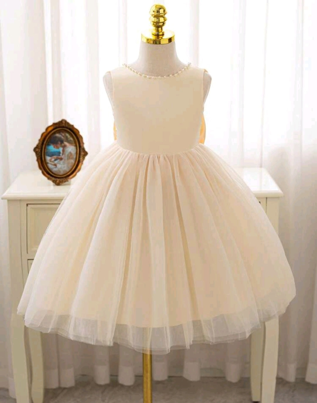 Cream Special Occasions Dress Ball Gown #100081
