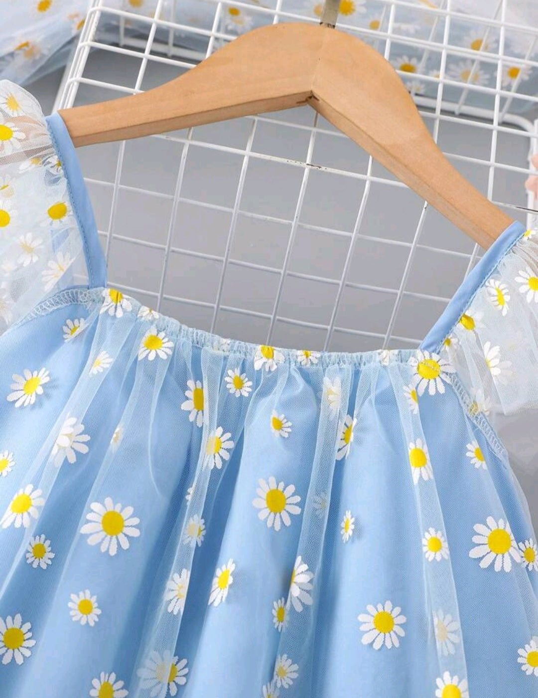 Blue Daisy Tulle Dress 