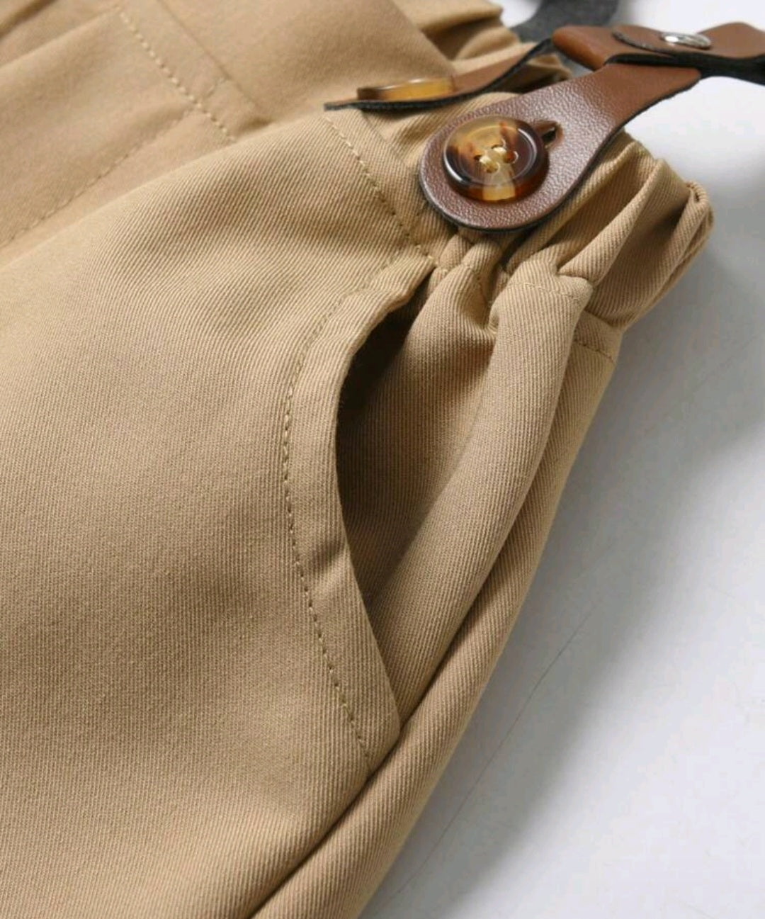 Gentleman Suit White Shirt, Chino Pants, Suspenders and Bowtie 2000105