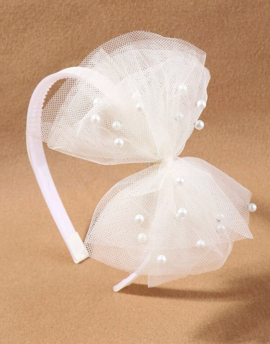 White Formal Headband 