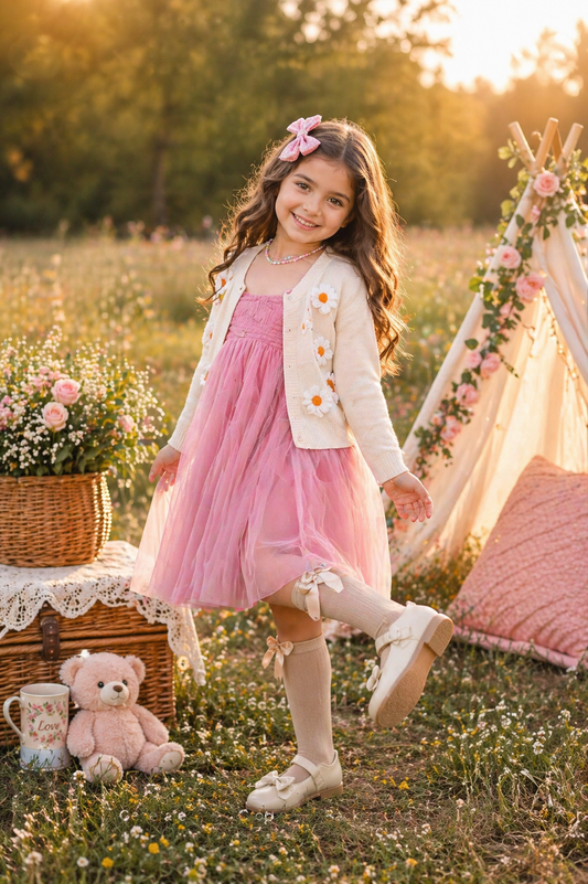 Champagne Floral Cardigan #1000221