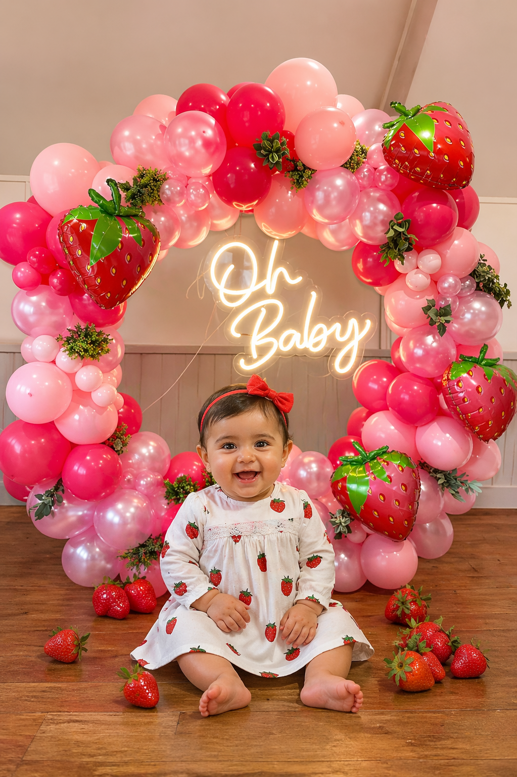 Strawberry Balloon Set 102PCS #500067