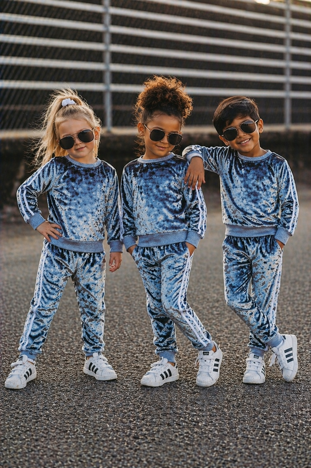 Gray Velvet Tracksuit #1000339