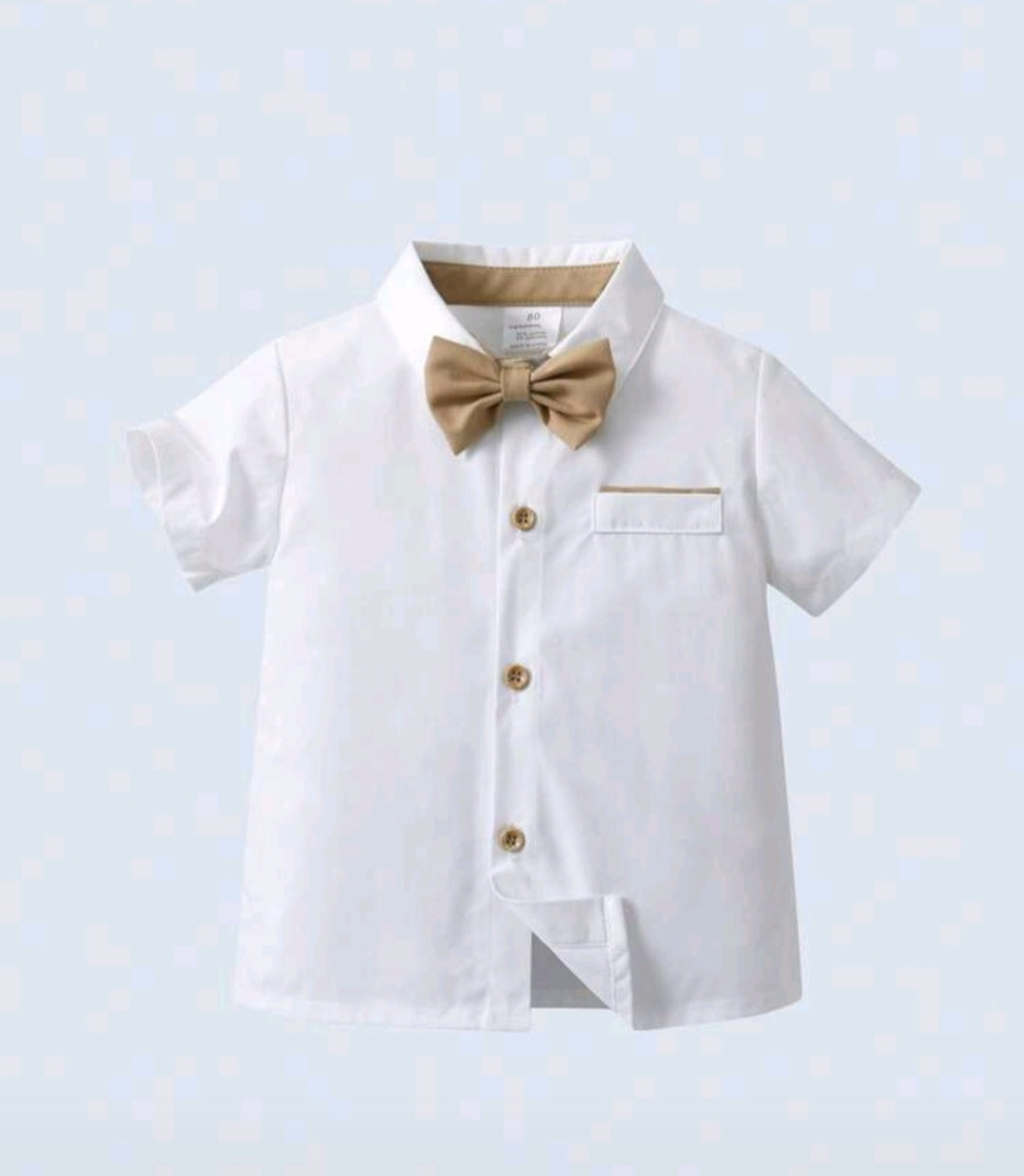 Gentleman Suit White Shirt, Chino Pants, Suspenders and Bowtie 2000105