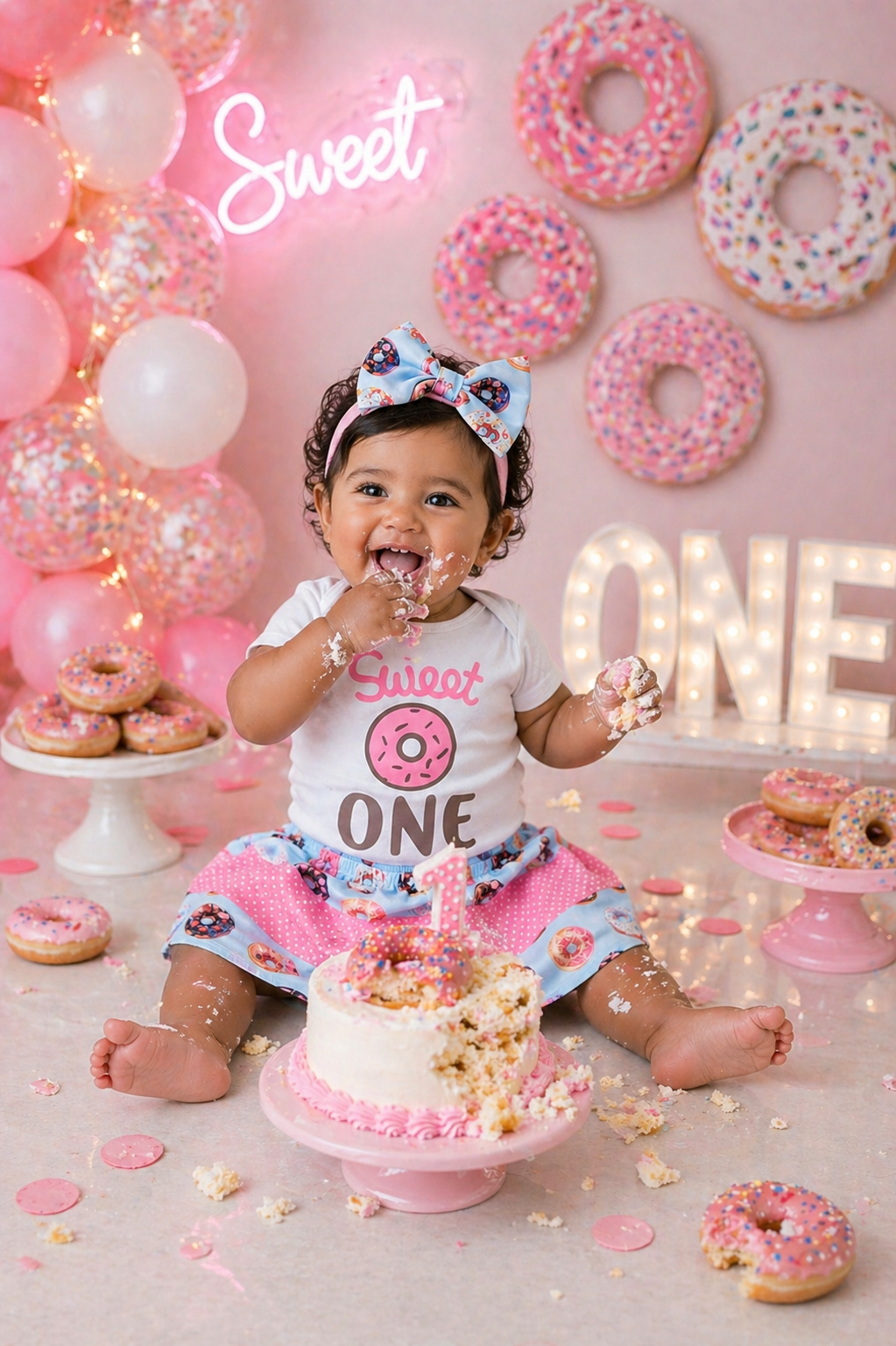 First Birthday Outfit Doughnut Sweet One #10020021