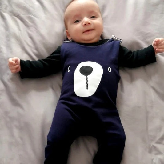Navy Bear Jumpsuit