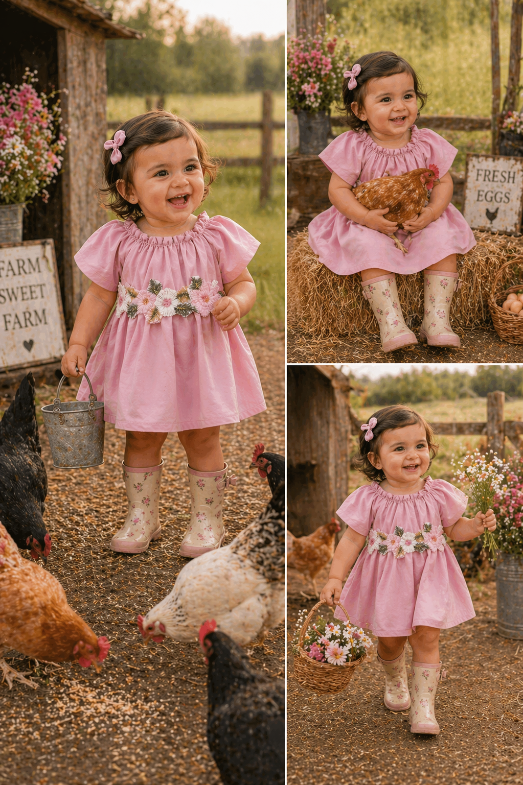 Dusty Pink On Or Off The Sholders Floral Dress #10013