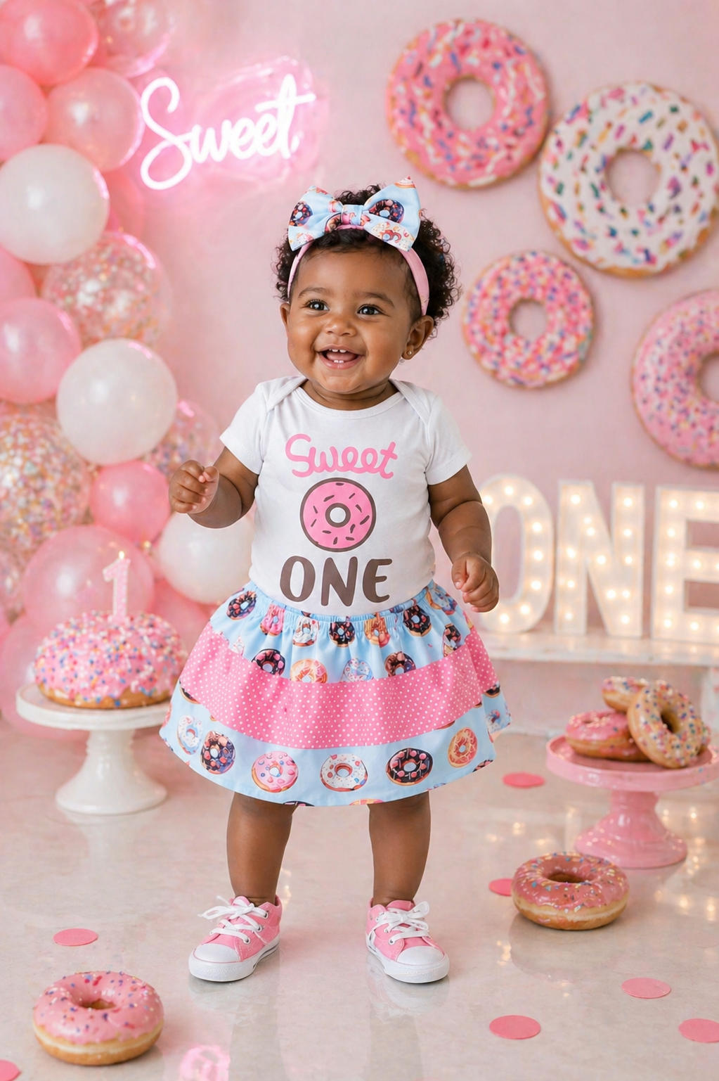 First Birthday Outfit Doughnut Sweet One #10020021