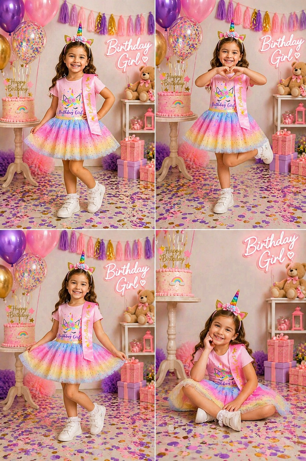 4PSC Happy Birthday Outfit Unicorn #1000198