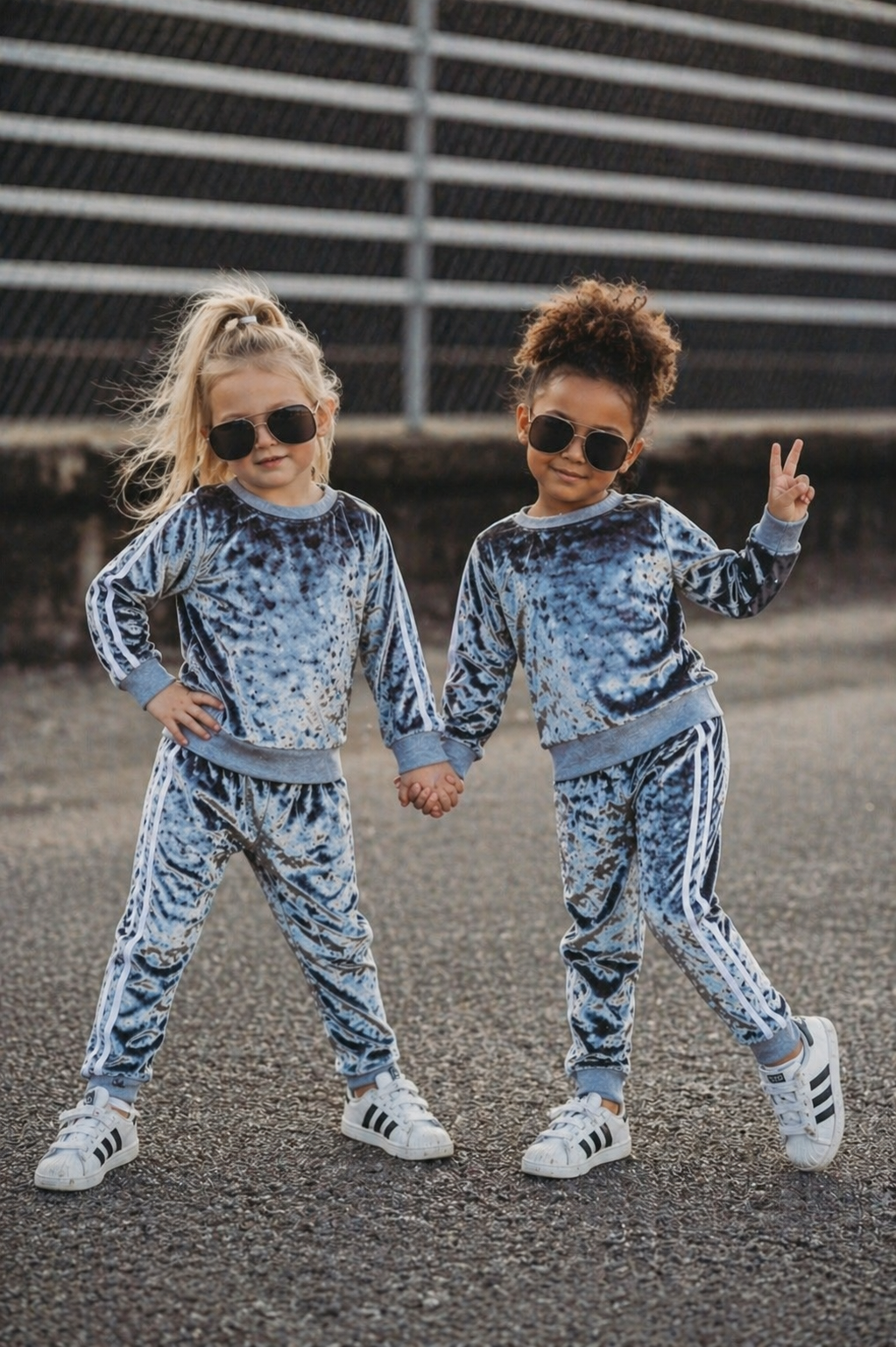 Gray Velvet Tracksuit #1000339
